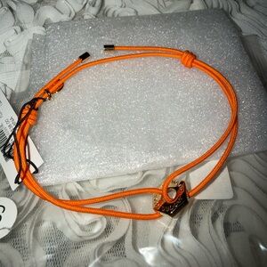 BNWT! Marc Jacobs bracelet fluoro orange with gold